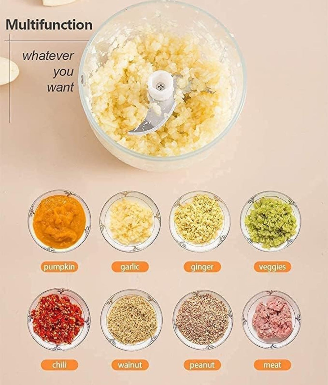 SmartChop Mini Electric Food Chopper