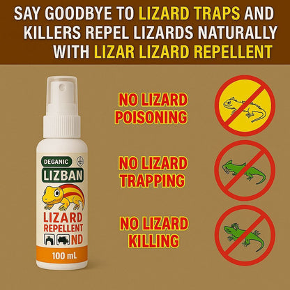 LizardShield – Natural Lizard Repellent Spray ( Pack of 2 + 1 Free )