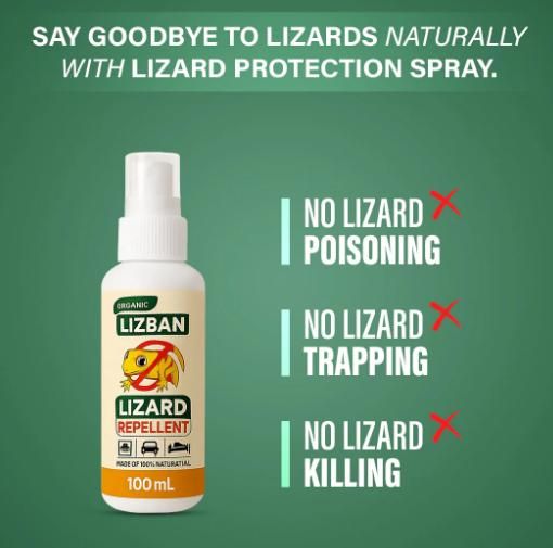LizardShield – Natural Lizard Repellent Spray ( Pack of 2 + 1 Free )